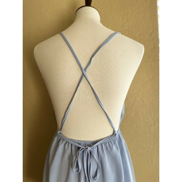 Glamorous Womens Blue Low Back Party Prom Strappy Dress Size S $58 - Picture 7 of 9